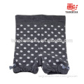Cotton knitted baby shorts with a bow sewn in